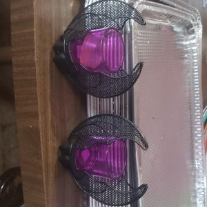 Hanging bat votive holder